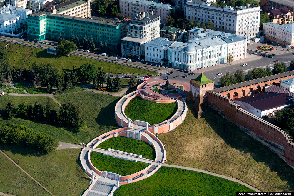 Нижегородский кремль вид сверху фото